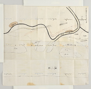 神領悪水井路先延目録見絵図