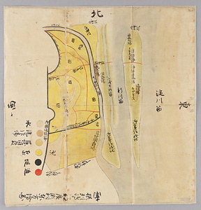 摂州嶋上郡広瀬村東方絵図