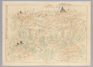 大山崎山荘花見案内図