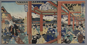 本能寺の変・山崎合戦　錦絵