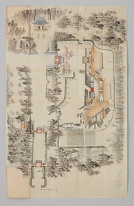 鴻巣御廟所惣絵図面