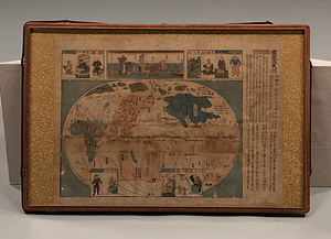 世界六大洲版画