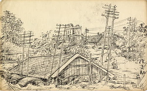 高山超陽画伯画集　阪神大水害昭和１３年　１９３８