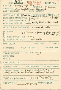 岩田久二雄フィールドノート