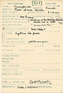 岩田久二雄フィールドノート