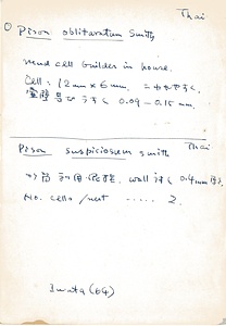 岩田久二雄フィールドノート