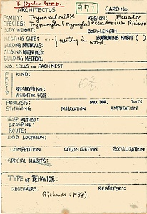 岩田久二雄フィールドノート