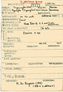 岩田久二雄フィールドノート