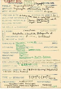 岩田久二雄フィールドノート