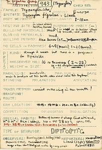 岩田久二雄フィールドノート