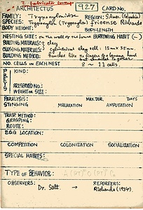 岩田久二雄フィールドノート