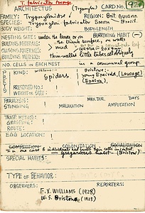 岩田久二雄フィールドノート