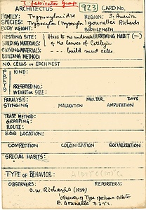 岩田久二雄フィールドノート