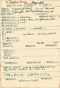 岩田久二雄フィールドノート