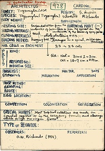 岩田久二雄フィールドノート