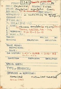 岩田久二雄フィールドノート