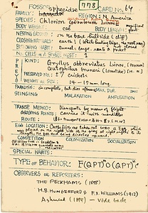 岩田久二雄フィールドノート