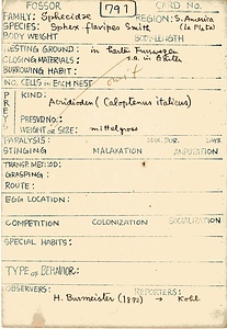 岩田久二雄フィールドノート