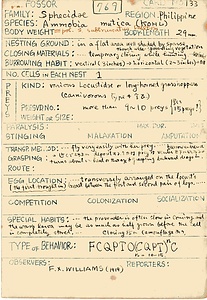 岩田久二雄フィールドノート