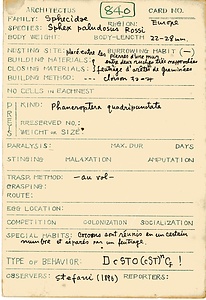 岩田久二雄フィールドノート