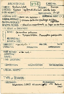 岩田久二雄フィールドノート