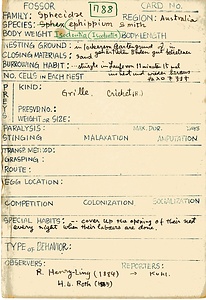 岩田久二雄フィールドノート