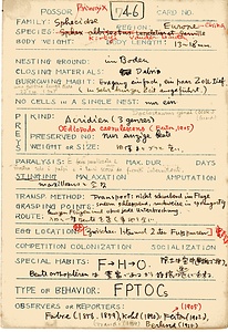 岩田久二雄フィールドノート