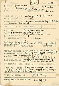 岩田久二雄フィールドノート