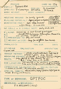 岩田久二雄フィールドノート