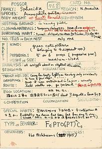 岩田久二雄フィールドノート