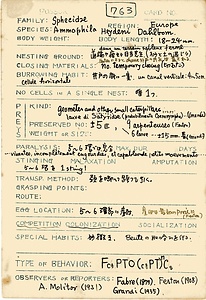 岩田久二雄フィールドノート