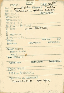 岩田久二雄フィールドノート