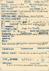 岩田久二雄フィールドノート