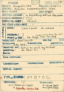 岩田久二雄フィールドノート