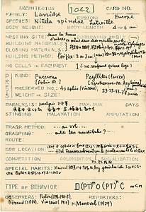 岩田久二雄フィールドノート