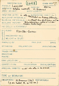 岩田久二雄フィールドノート