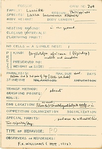 岩田久二雄フィールドノート