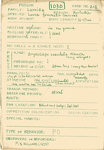 岩田久二雄フィールドノート