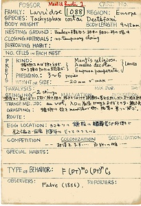 岩田久二雄フィールドノート