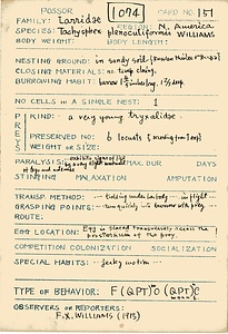 岩田久二雄フィールドノート