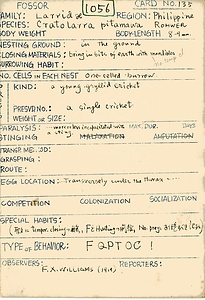 岩田久二雄フィールドノート