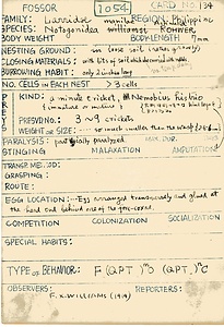 岩田久二雄フィールドノート