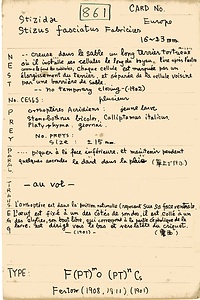 岩田久二雄フィールドノート