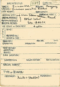 岩田久二雄フィールドノート