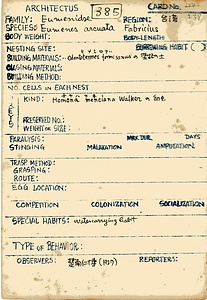 岩田久二雄フィールドノート