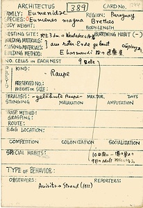 岩田久二雄フィールドノート