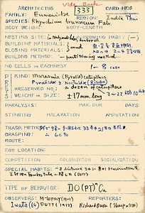 岩田久二雄フィールドノート