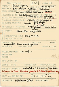 岩田久二雄フィールドノート