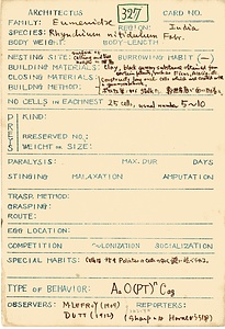 岩田久二雄フィールドノート