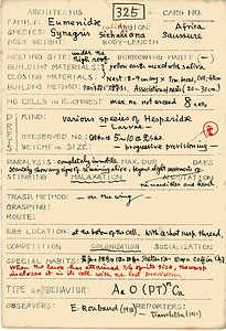 岩田久二雄フィールドノート